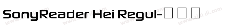 SonyReader Hei Regul字体转换